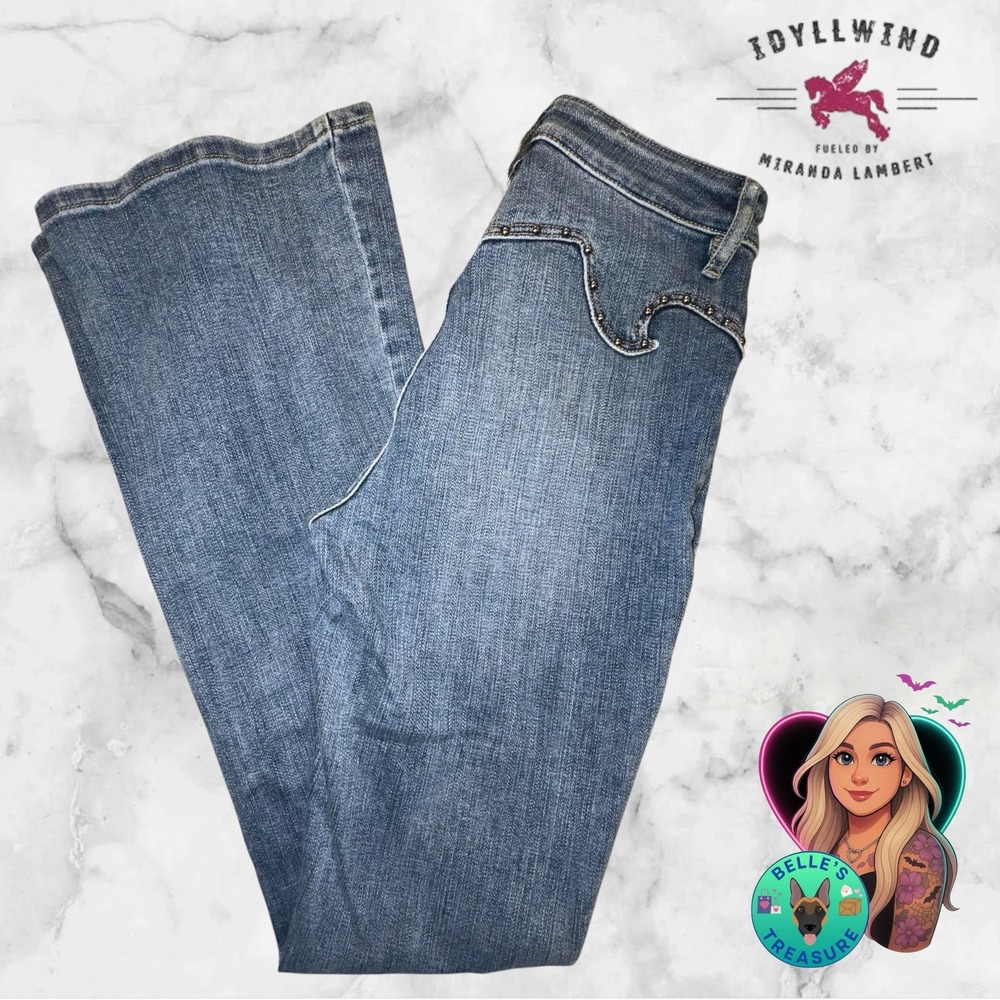 Idyllwind Womens 2 Beasley Gypsy Western Yoke Bootcut Jeans‎ Bareback Studded - Picture 16 of 16
